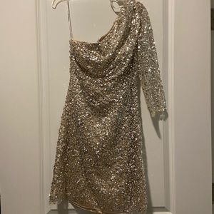 Sherri Hill One Sleeve Prom Dress